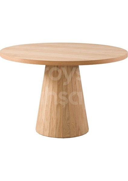 5026 Naturel 120 cm Mantar Meşe Yuvarlak Yemek Masası modelleri