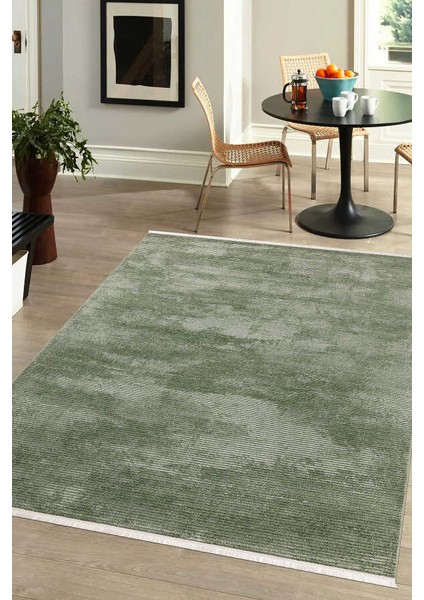 Elmina Yeşil Halı Yumuşak Oturma Odası Salon Çocuk Odası Mutfak Halısı QP047 150 x 230
