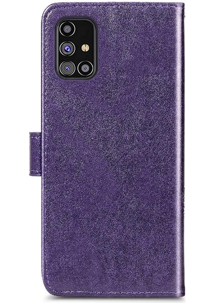 Samsung Galaxy M31S Zarif Iş Için Kılıf Kısa Kayış Kapak Çevirin (Yurt Dışından)