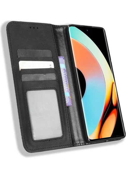 Realme 10 Pro Artı Manyetik Kapatma Cüzdan Pu Deri Için Kılıf (Yurt Dışından) indirimleri