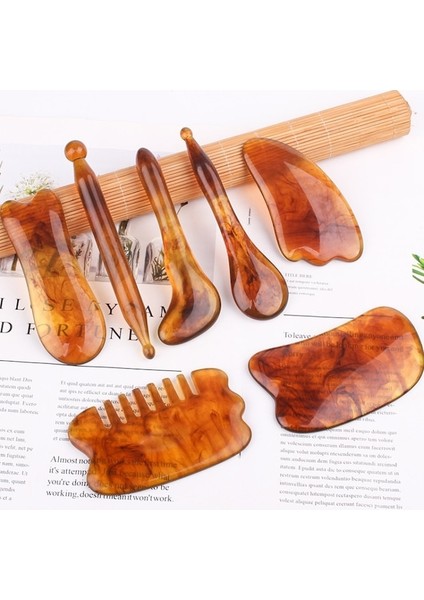 10 Adet Reçine Kazıma Levha Yüz Masaj Güzellik Salonu Turuncu (Yurt Dışından) modelleri