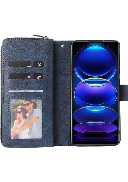 Xiaomi Redmi Not 12 Pro Artı Fermuar Cep Cüzdan Kılıf 9 (Yurt Dışından)