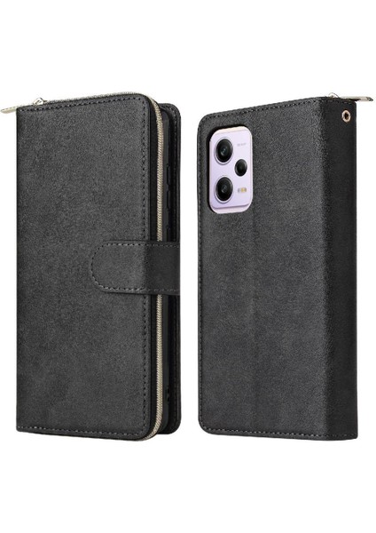 Xiaomi Redmi Not 12 Pro Için Kılıf Kapak Çevirin Cüzdan Kılıf 9 Kart Yuvaları ile (Yurt Dışından)