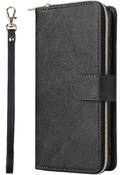 Xiaomi Redmi Not 12 Pro Için Kılıf Kapak Çevirin Cüzdan Kılıf 9 Kart Yuvaları ile (Yurt Dışından)