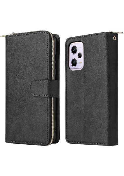 Xiaomi Redmi Not 12 Pro Için Kılıf Kapak Çevirin Cüzdan Kılıf 9 Kart Yuvaları ile (Yurt Dışından)