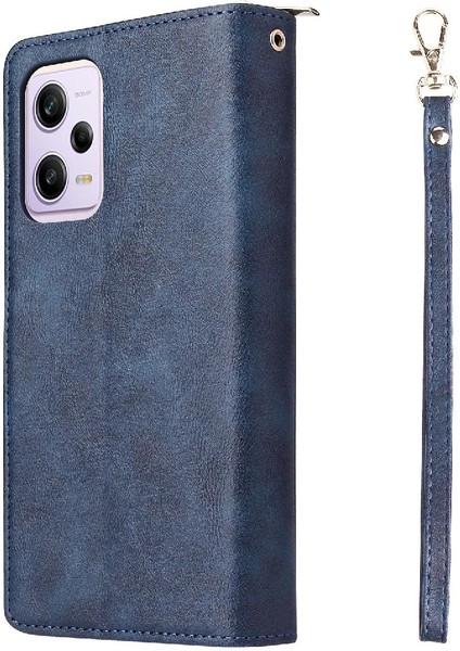 Xiaomi Redmi Not 12 Pro Için Kılıf Kapak Çevirin Cüzdan Kılıf 9 Kart Yuvaları ile (Yurt Dışından)