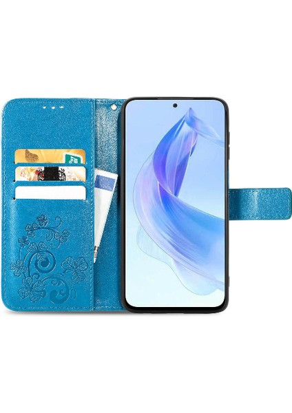Huawei Onur Için Kılıf 90 Lite Kısa Kayış Dört Yapraklı Yonca Deri Kılıf (Yurt Dışından) fırsatları