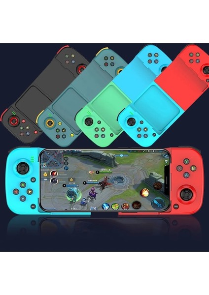 Pembe-Typec Teleskopik Cep Telefonu Gamepad Bluetooth Uyumlu 5.0 Kablosuz Oyun Denetleyicisi Pubg Android Ios Için Nsswitch Forps4 (Yurt Dışından)