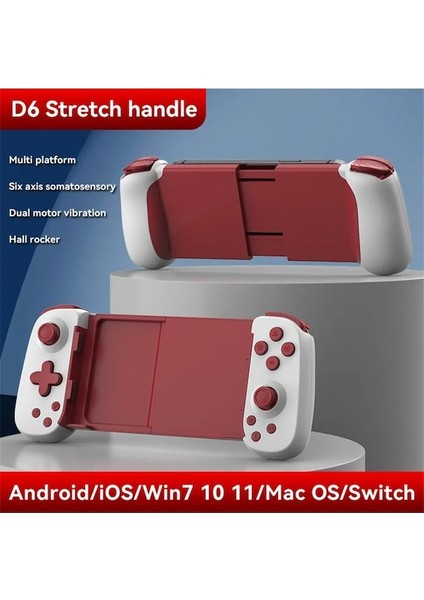 Siyah-D6 Kablosuz Esneme Uzatılabilir Oyun Denetleyicisi Joystick Pad Telefon Android Gamepad Joystick Oyun Aksesuarları Için Uyumlu (Yurt Dışından) fiyatları