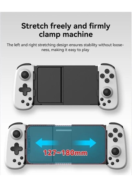 Siyah-D6 Kablosuz Esneme Uzatılabilir Oyun Denetleyicisi Joystick Pad Telefon Android Gamepad Joystick Oyun Aksesuarları Için Uyumlu (Yurt Dışından) modelleri