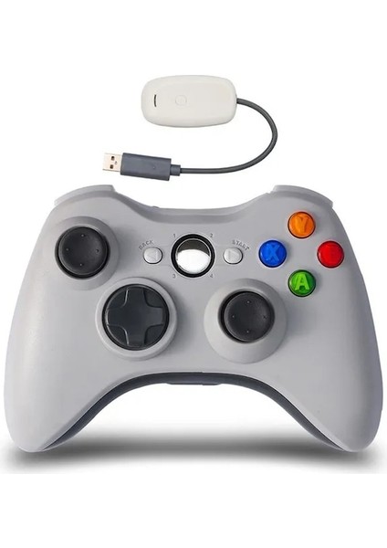 Beyaz-Kablosuz Denetleyici Gamepad Xbox 360 Konsolu Için 2.4g Oyun Denetleyicisi Joystick Xbox 360 Slim Için Pc Windows 7 8 10 Joypad (Yurt Dışından)