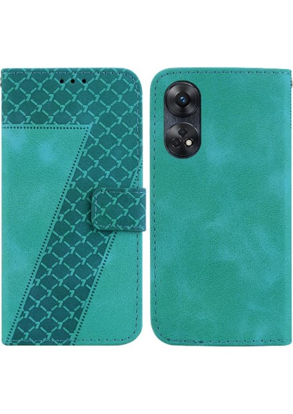 Telefon Kılıfı Için Oppo Oppo 8t 4g Kart Yuvası Fonksiyonu Pu Deri Kabartmalı Flip (Yurt Dışından)