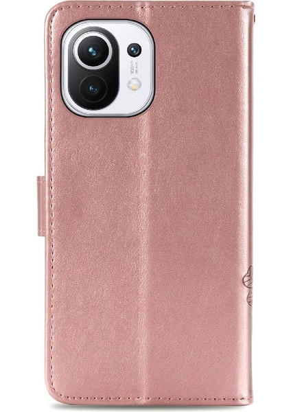 Xiaomi 11 Için Kılıf Kısa Kayış Dört Yapraklı Yonca Zarif Iş Çevirme (Yurt Dışından) modelleri