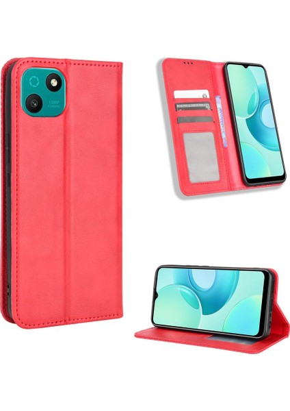 Wiko T10 Pu Deri Cüzdan Manyetik Kapatma Için Kılıf (Yurt Dışından)