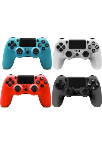 Siyah-Özel Tasarım 14 Renk Bt 3.0 Kablosuz Gamepad Joystick USB 6 Eksen Joy Pad Ps4 Ps3 Oyun Konsolu Için Çift Titreşim Denetleyicisi (Yurt Dışından)
