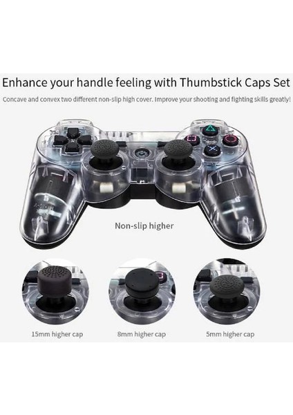 Şeffaf-Video-Oyun Kablosuz Çift Şok Gamepad Sony Ps3 Playstation 3 Konsolu Için Şeffaf El Denetleyicisi Joystick Uzaktan (Yurt Dışından) modelleri