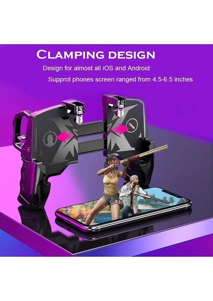 Metal Pubg Denetleyici Joystick Pubg Mobile Tetik Gamepad Iphone Uyumlu Android Telefon Için Pubg/call Of Duty Için Çekim Oyunu (Yurt Dışından) modelleri