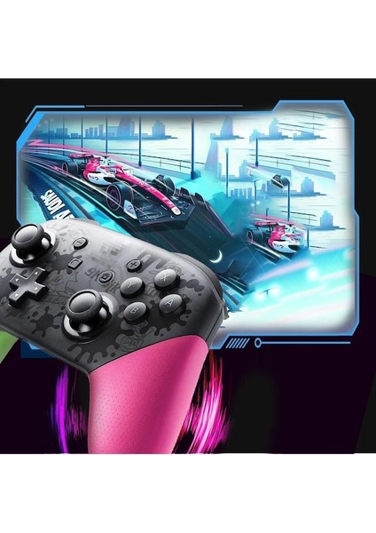 Mavi Sarı-Kablosuz Bluetooth Gamepad Nintendo Anahtarı Aksesuarları Için Pro Denetleyici Joystick Anahtarı Oyun Konsolu Için 6 Eksenli Kolu (Yurt Dışından)