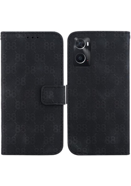 Telefon Kılıfı Için Oppo A96 4G/A76 4g Pu Deri Cüzdan Kapak Çift 8 Kart (Yurt Dışından)