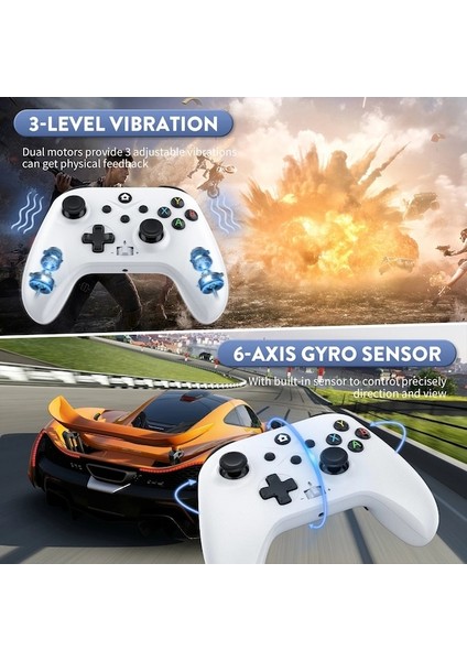 Black-2.4g Kablosuz/kablolu Titreşim Gamepad Joystick Xbox One/pc Video Oyunu Kontrol Denetleyicisi Oyun Aksesuarları (Yurt Dışından) modelleri