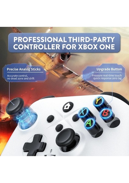 Black-2.4g Kablosuz/kablolu Titreşim Gamepad Joystick Xbox One/pc Video Oyunu Kontrol Denetleyicisi Oyun Aksesuarları (Yurt Dışından) fırsatları