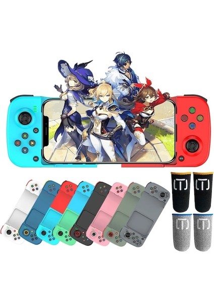 Mavi Oyun Denetleyicisi Için Ps4 Anahtarı Pc Gamepad Joystick Pubg Cep Telefonu Android Ios Kablosuz Bt 5.0 Geri Çekilebilir Gamepad (Yurt Dışından)