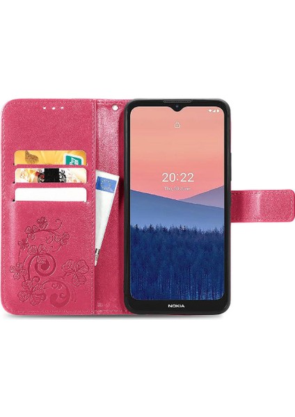 Nokia C21 Kılıf Için Kılıf Zarif Iş Dört Yapraklı Yonca Flip (Yurt Dışından) indirimleri
