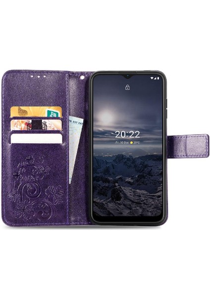 Nokia G21 Kısa Kayış Dört Yapraklı Yonca Flip Kapak Kılıf (Yurt Dışından) fırsatları