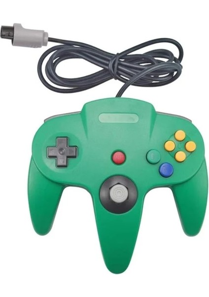 Yeşil USB Kablolu N64 Gamepad Joystick Nintendo 64 Konsolu Için USB Denetleyici Oyun Joystick Nintendo N64 Gamepad (Yurt Dışından)