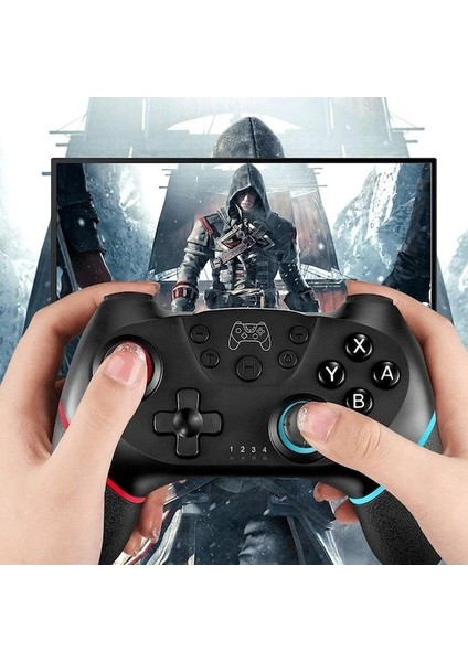 Beyaz-Kablosuz Bluetooth Denetleyicisi Nintendo Anahtarı Pro Denetleyicisi Için Gamepad Pro Denetleyicisi 6 Eksenli Saplı Anahtar Konsolu Için (Yurt Dışından) fırsatları