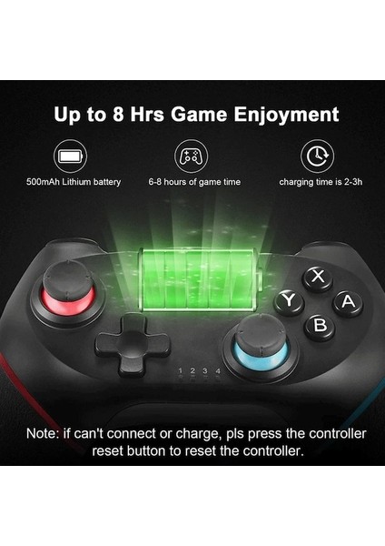 Beyaz-Kablosuz Bluetooth Denetleyicisi Nintendo Anahtarı Pro Denetleyicisi Için Gamepad Pro Denetleyicisi 6 Eksenli Saplı Anahtar Konsolu Için (Yurt Dışından) indirimleri