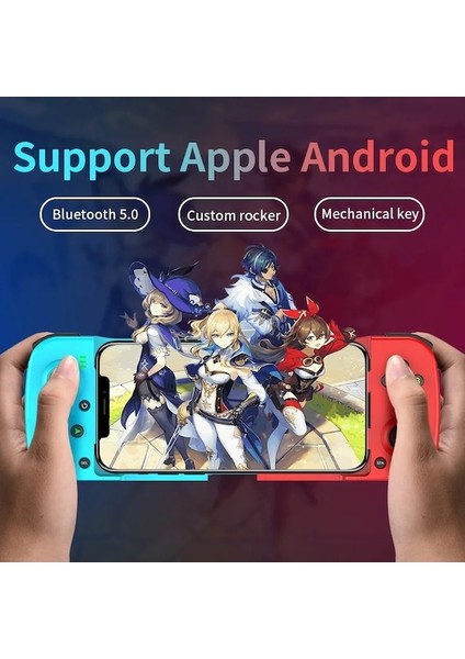 Grafit Gri-Typec Teleskopik Cep Telefonu Gamepad Bluetooth Uyumlu 5.0 Kablosuz Oyun Denetleyicisi Pubg Android Ios Için Nsswitch Forps4 (Yurt Dışından)