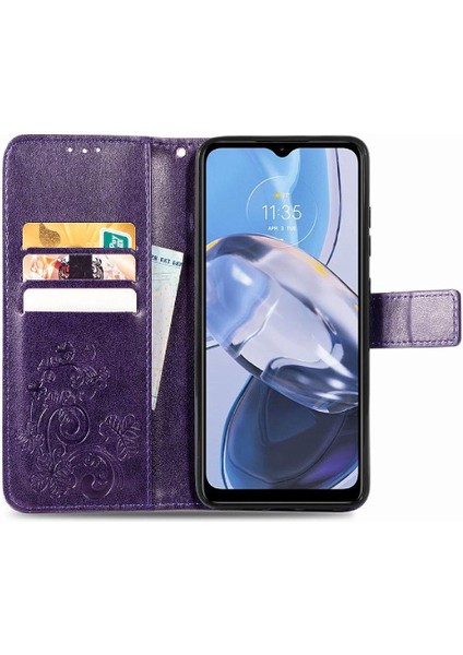 Motorola Moto E22 4g Zarif Iş Deri Çanta Kısa Kayış (Yurt Dışından) modelleri