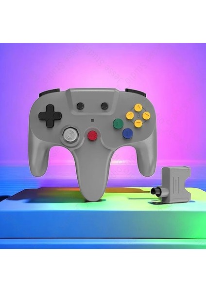 GREY-N64 Kablosuz Denetleyici Uzaktan Gamepad Pc Kontrolü Android Joystick Cep Telefonu Oyun Pedi Aksesuarları Video Oyun Konsolu Joypad (Yurt Dışından) modelleri