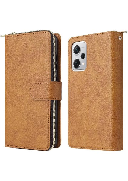 Xiaomi Redmi Not 12 Pro Artı Fermuar Cep Cüzdan Kılıf 9 (Yurt Dışından)