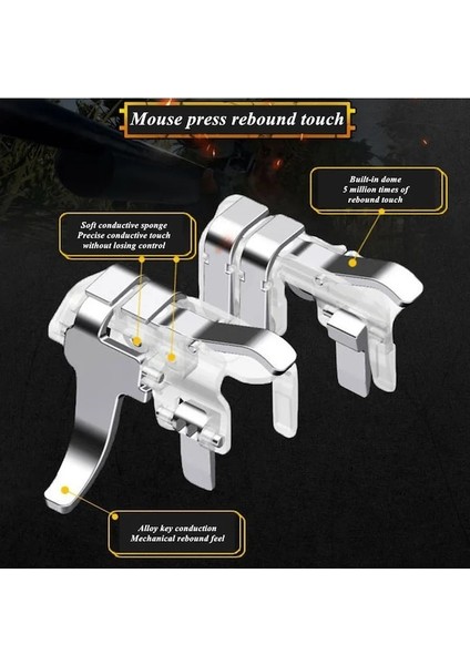 A8-Silver-A8 Cep Telefonu Oyun Aksesuarları Pubg Oyun Denetleyicisi Gamepad Joystick Tetik Amaç Çekim Anahtar Düğmesi Iphone Uyumlu Android Için (Yurt Dışından) modelleri