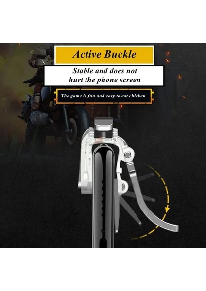 A8-Silver-A8 Cep Telefonu Oyun Aksesuarları Pubg Oyun Denetleyicisi Gamepad Joystick Tetik Amaç Çekim Anahtar Düğmesi Iphone Uyumlu Android Için (Yurt Dışından) indirimleri