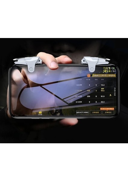 K03-CEP Telefonu Pubg Joystick Için Abs Alaşım Oyun Denetleyicisi Kolu Amaç Çekim L1R1 Iphone Uyumlu Android Oyun Tetikleyicileri Için Anahtar Düğmesi (Yurt Dışından)