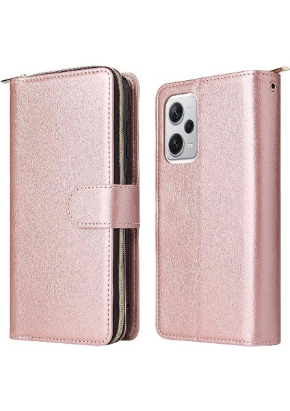 Xiaomi Redmi Not 12 Pro Artı Fermuar Cep Cüzdan Kılıf 9 (Yurt Dışından)