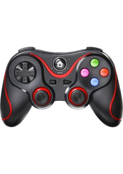Siyah Mavi-V8 Kablosuz Bluetooth Uyumlu Gamepad Denetleyici Joystick Ps3 Pc Cep Telefonu Için Destek Braketi Ile Pubg 2.4 Ghz (Yurt Dışından)