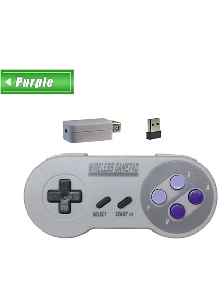 Renkli Dropshipping Süper Nintendo Nes ve Snes Klasik Mini Kablosuz Konsol Denetleyici Joystick Için 2.4 Ghz Kablosuz Gamepad Denetleyicisi (Yurt Dışından) modelleri