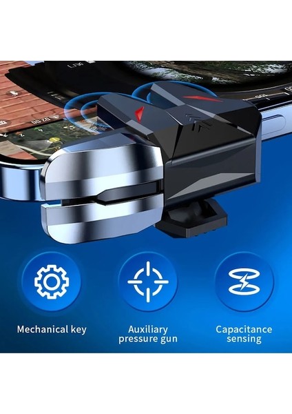 A-2 Adet Mekanik 6 Parmak Amaç Tetik Oyun Artefakt Telefon Tetik Oyun Aksesuarları Oyun Denetleyicisi Anahtar Düğmesi Pubg Mobile Için (Yurt Dışından) fırsatları