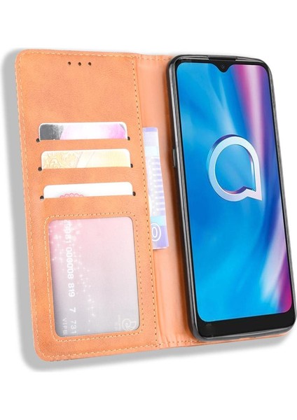 Alcatel 1s 2020/1V 2020 Pu Deri Manyetik Kapatma Cüzdan (Yurt Dışından) indirimleri