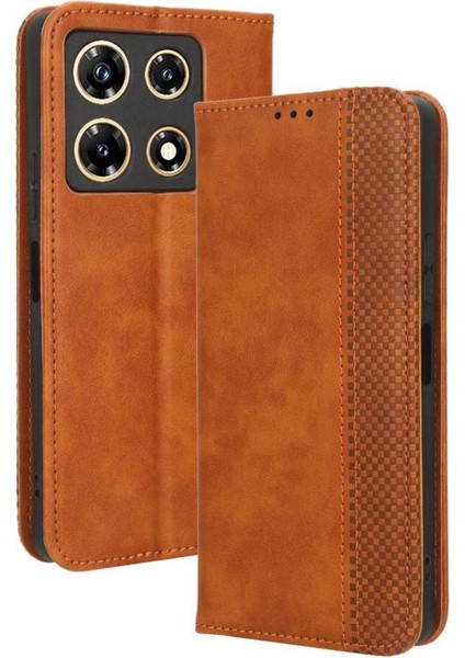 Infinix Not 30 Pro Pu Deri Manyetik Kapatma Cüzdan Için Kılıf (Yurt Dışından)