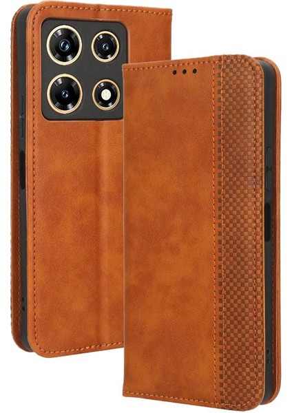 Infinix Not 30 Pro Pu Deri Manyetik Kapatma Cüzdan Için Kılıf (Yurt Dışından)