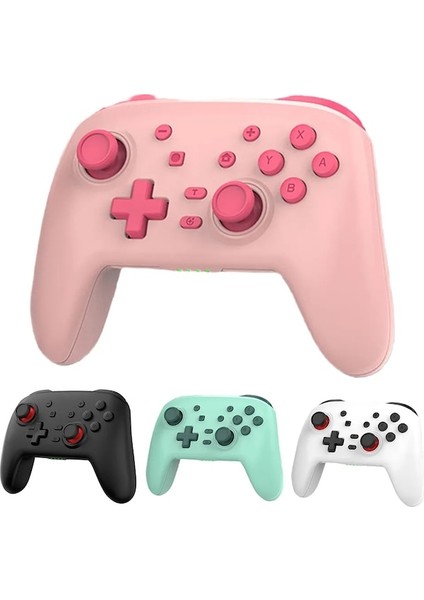 Siyah-Kablosuz Oyun Kolu Ns Anahtarı OLED Pro Gamepad Denetleyicisi Tek Tıklamayla Uyandırma Bluetooth Uyumlu Joystick Ps4 Pc Ios Için (Yurt Dışından)