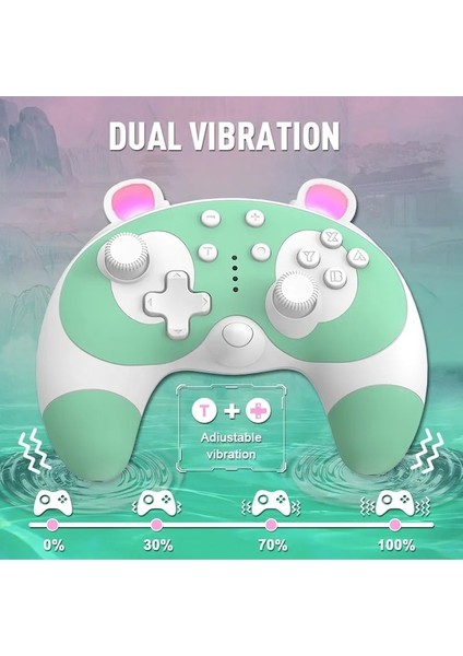 Green-Switch Pro Denetleyici Bluetooth Kablosuz Gamepad Anahtarı Lite OLED Pc/android/ios Için Sevimli Hayvan Gamepad Programlanabilir (Yurt Dışından)