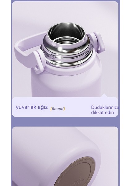 Hyt-Outdoor Termos Su Isıtıcısı 316 Paslanmaz Çelik Bardak Açık Hava Sporları Geniş Kapasiteli 800 ml - Turuncu (Yurt Dışından) indirimleri