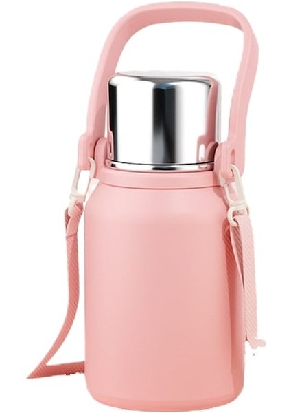 Hyt-Dış Mekan Termos Su Isıtıcısı 316 Paslanmaz Çelik Bardak Dış Mekan Büyük Kapasiteli 1500 ml - Pembe (Yurt Dışından)