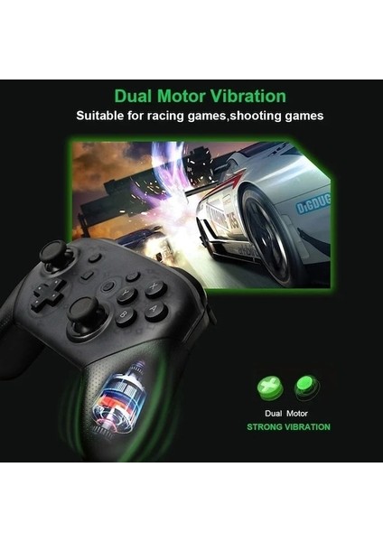 Siyah ve Altın-Nintend Anahtarı Aksesuarları Için Kablosuz Bluetooth Gamepad 6 Eksenli Saplı Anahtar Oyun Konsolu Için Pro Denetleyici Joystick (Yurt Dışından) fırsatları